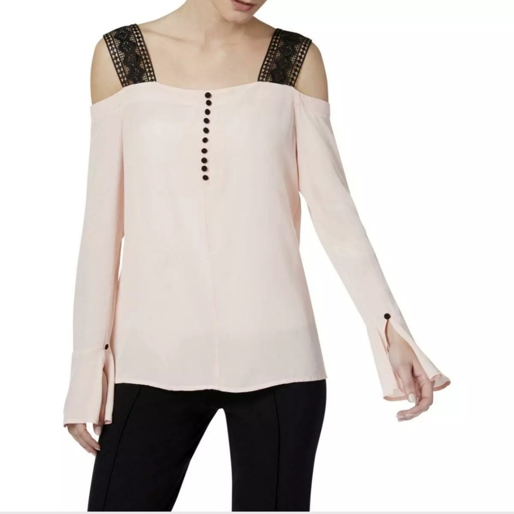 "NWT" Lace strap long sleeve top